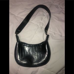 Black Leather shoulder bag
